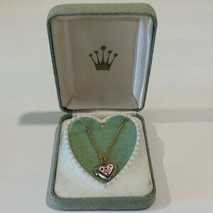 Charming Gold Coloured Heart Locket Necklace for Kids